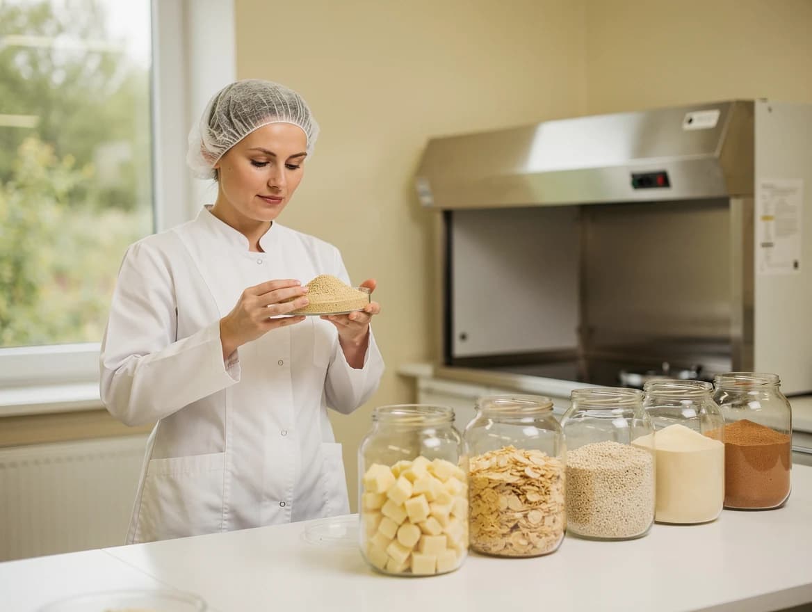 Technolożka EcoCore podczas kontroli partii w laboratorium (zdjęcie poglądowe)